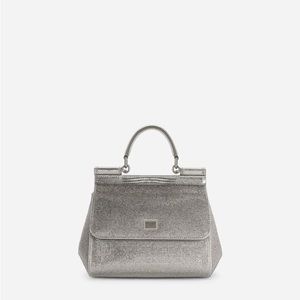 Dolce&Gabbana Sicily Crystal-Embellished Top-Handle Bag